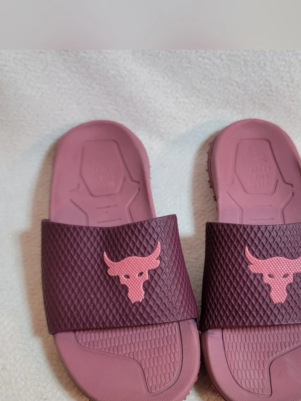 Under Armour UA Project Rock Slides SL 2.0 Sandal Maroon Red Men’s Size 7